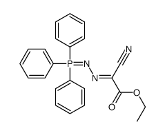 ethyl 2-cyano-2-[(triphenyl-λ5-phosphanylidene)hydrazinylidene]acetate Structure