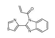 1-[2-(1,3-thiazol-4-yl)benzimidazol-1-yl]prop-2-en-1-one结构式