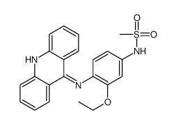 N-[4-(acridin-9-ylamino)-3-ethoxyphenyl]methanesulfonamide Structure