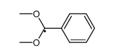α,α'-dimethoxybenzyl radical Structure