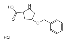 (4R)-4-(苄氧基)-L-脯氨酸盐酸盐结构式