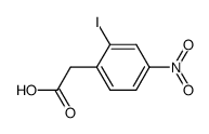 2-(2-碘-4-硝基苯基)乙酸结构式