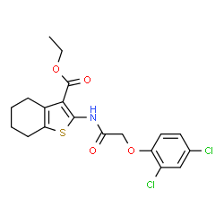 ETHYL2-[2-(2,4-DICHLOROPHENOXY)ACETAMIDO]-4,5,6,7-TETRAHYDROBENZO[B]THIOPHENE-3-CARBOXYLATE picture