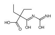 2-(carbamoylcarbamoyl)-2-ethylbutanoic acid Structure