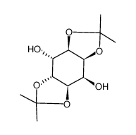 (D)-1,6:3,4-di-O-isopropylidene-allo-inositol结构式