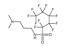 N-[3-(二甲氨基)丙基]-1,1,2,2,3,3,4,4,5,5,5-十一氟代-1-戊烷磺酰胺结构式