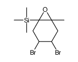 (3,4-dibromo-1-methyl-7-oxabicyclo[4.1.0]heptan-6-yl)-trimethylsilane结构式