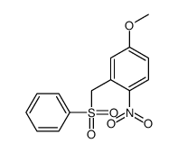2-(benzenesulfonylmethyl)-4-methoxy-1-nitrobenzene Structure