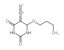 (4-butoxy-2,6-dioxo-1,3-diazinan-5-ylidene)-imino-azanium Structure