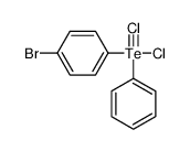 1-bromo-4-[dichloro(phenyl)-λ4-tellanyl]benzene结构式