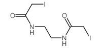 N,N'-乙撑双(碘乙酰胺)结构式
