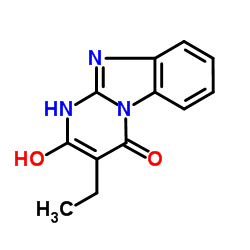 Pyrimido[1,2-a]benzimidazol-4(1H)-one, 3-ethyl-2-hydroxy- (9CI) Structure