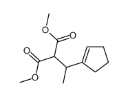 dimethyl 2-[1-(cyclopenten-1-yl)ethyl]propanedioate结构式