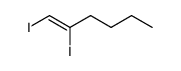 1,2-Diodo-1-hexene Structure
