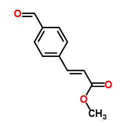 Methyl (2E)-3-(4-formylphenyl)acrylate structure