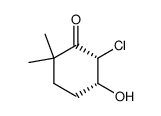 cis-6-chloro-2,2-dimethyl-5-hydroxycyclohexanone Structure