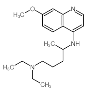 1,4-Pentanediamine,N1,N1-diethyl-N4-(7-methoxy-4-quinolinyl)- Structure