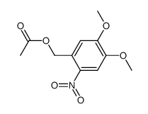 acetic acid 4,5-dimethoxy-2-nitrobenzyl ester结构式