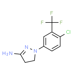 N-(4-chloro-2-(trifluoromethyl)phenyl)-4,5-dihydro-1H-pyrazole-2-amine Structure