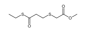 methoxycarbonylmethyl thioethoxycarbonylethyl sulfide结构式