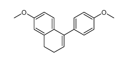 7-methoxy-4-(4-methoxyphenyl)-1,2-dihydronaphthalene Structure