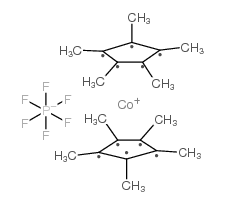 Bis(pentamethylcyclopentadienyl)cobalticinium hexafluorophosphate structure