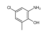 2-氨基-4-氯-6-甲基苯酚结构式