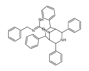 N-benzyl-9-oxo-2,4,6,8-tetraphenyl-3,7-diazabicyclo[3.3.1]nonane-3-carbothioamide Structure