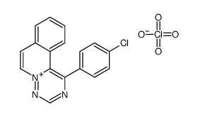 1-(4-chlorophenyl)-[1,2,4]triazino[6,1-a]isoquinolin-5-ium,perchlorate Structure