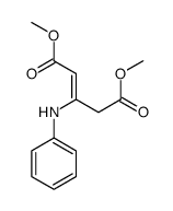 dimethyl 3-anilinopent-2-enedioate Structure