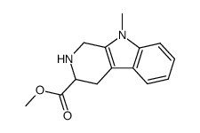 9-methyl-3-carbomethoxy-1,2,3,4-tetrahydro-β-carboline结构式
