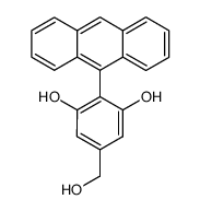 2-(anthracen-9-yl)-5-(hydroxymethyl)benzene-1,3-diol结构式