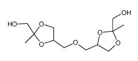 [4-[[2-(hydroxymethyl)-2-methyl-1,3-dioxolan-4-yl]methoxymethyl]-2-methyl-1,3-dioxolan-2-yl]methanol Structure
