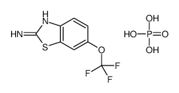 phosphoric acid,6-(trifluoromethoxy)-1,3-benzothiazol-2-amine结构式
