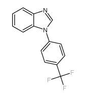1-(4-三氟甲基苯基)-1H-苯并咪唑结构式