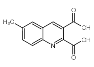 6-甲基喹啉-2,3-二羧酸结构式