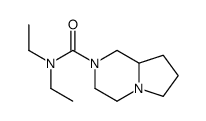 N,N-diethyl-3,4,6,7,8,8a-hexahydro-1H-pyrrolo[1,2-a]pyrazine-2-carboxamide结构式