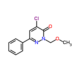 4-Chloro-2-(methoxymethyl)-6-phenyl-3(2H)-pyridazinone Structure