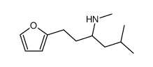 [1-(2-Furan-2-yl-ethyl)-3-methyl-butyl]-methyl-amine结构式