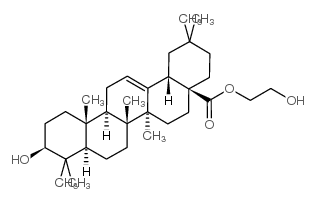齐墩果酸羟乙酯结构式