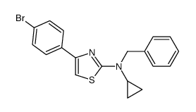 N-benzyl-4-(4-bromophenyl)-N-cyclopropyl-1,3-thiazol-2-amine结构式