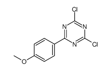 2,4-二氯-6-(4-甲氧基苯基)-1,3,5-三嗪结构式
