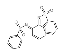 Benzenesulfonamide,N,N'-3,5-cyclohexadiene-1,2-diylidenebis-结构式