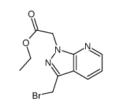 ethyl 2-[3-(bromomethyl)pyrazolo[3,4-b]pyridin-1-yl]acetate结构式