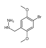 (4-溴-2,5-二甲氧基苄基)肼结构式