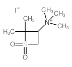 (2,2-Dimethyl-3-thietanyl)trimethylammoniumiodide, 1,1-dioxide (7CI) Structure