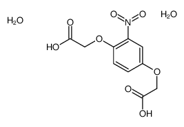 2-[4-(carboxymethoxy)-3-nitrophenoxy]acetic acid,dihydrate Structure