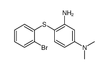 4-(2-bromophenyl)sulfanyl-1-N,1-N-dimethylbenzene-1,3-diamine结构式