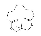 3,3-dimethyl-1,5-dioxacyclopentadecane-6,15-dione Structure