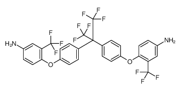 Benzenamine, 4,4'-[[2,2,2-trifluoro-1-(trifluoromethyl)ethylidene]bis(4,1-phenyleneoxy)]bis[3-(trifluoromethyl)结构式